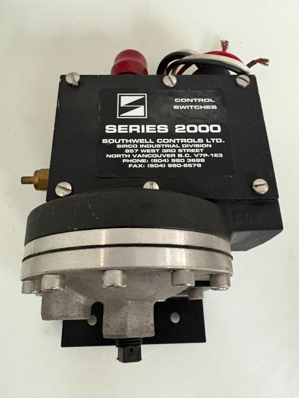 SOUTHWELL CONTROLS SIRCO SERIES 2000 ACTUATOR 1E-F3A TYPE 201-A1/ABI/AAD/24