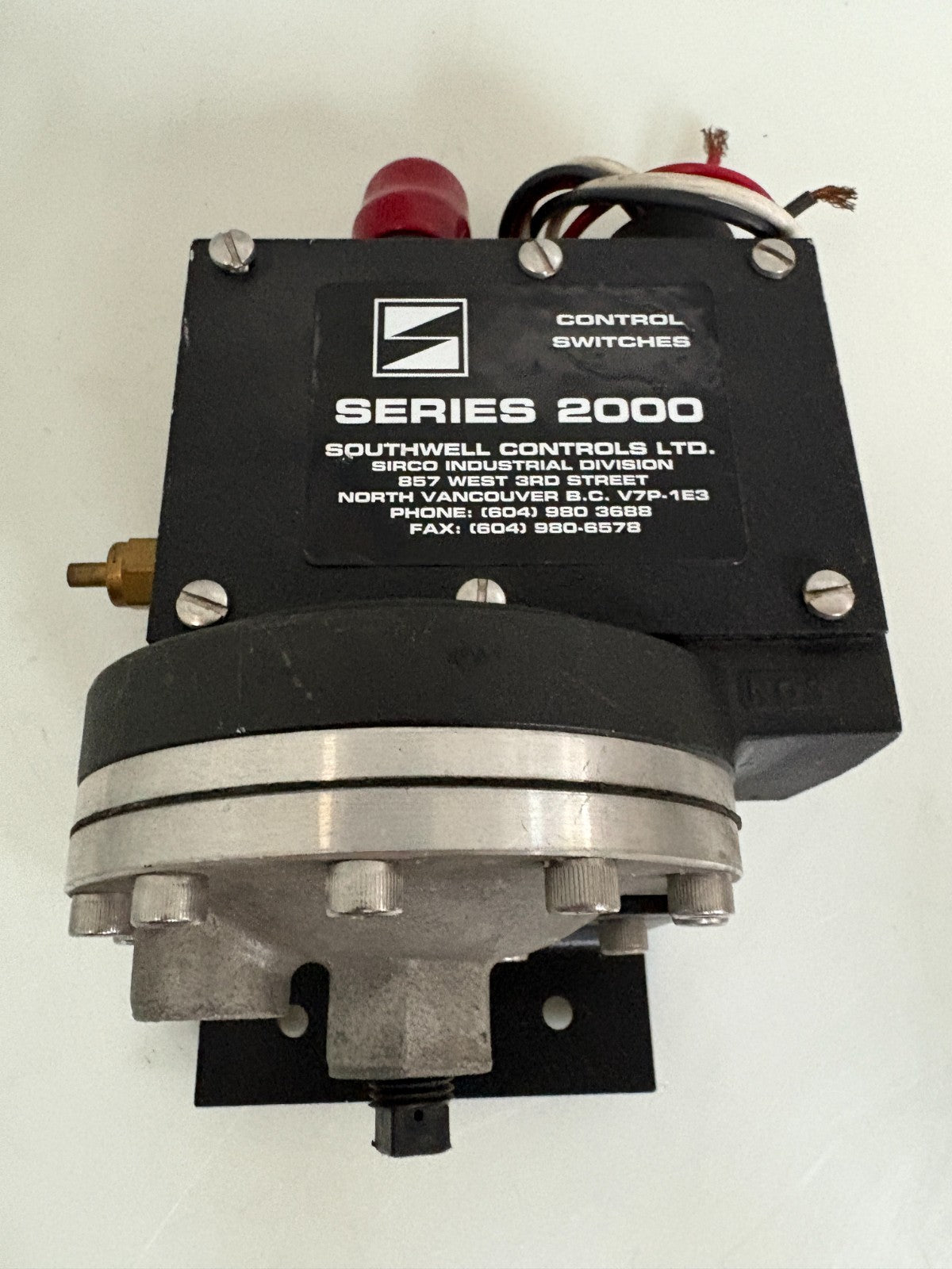 SOUTHWELL CONTROLS SIRCO SERIES 2000 ACTUATOR 1E-F3A TYPE 201-A1/ABI/AAD/24