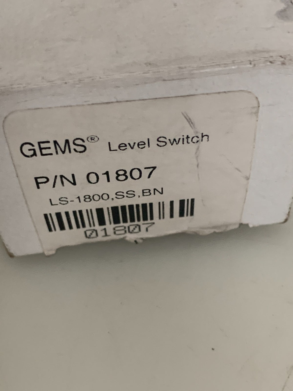 GEMS LEVEL SWITCH 01807 LS-1800,SS,BN