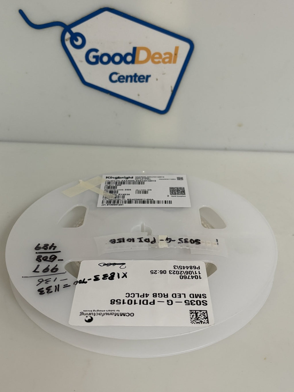 LOT OF 489 KINGBRIGHT LED RGB CLEAR 4 SMD AAA3528LSEEZGKQBKS