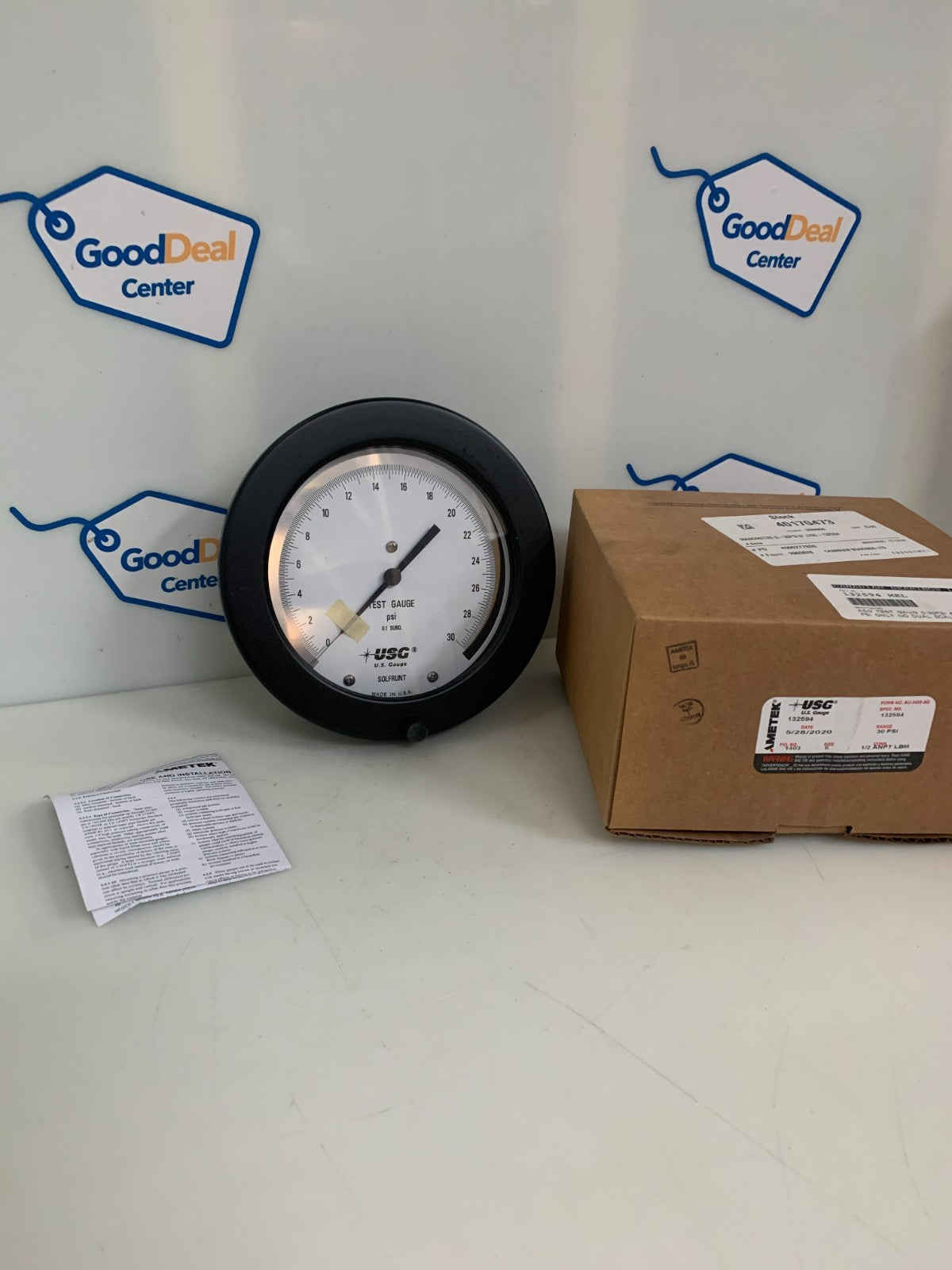 AMETEK USG GAUGE 6" 0-30 PSI #132594 MEL0