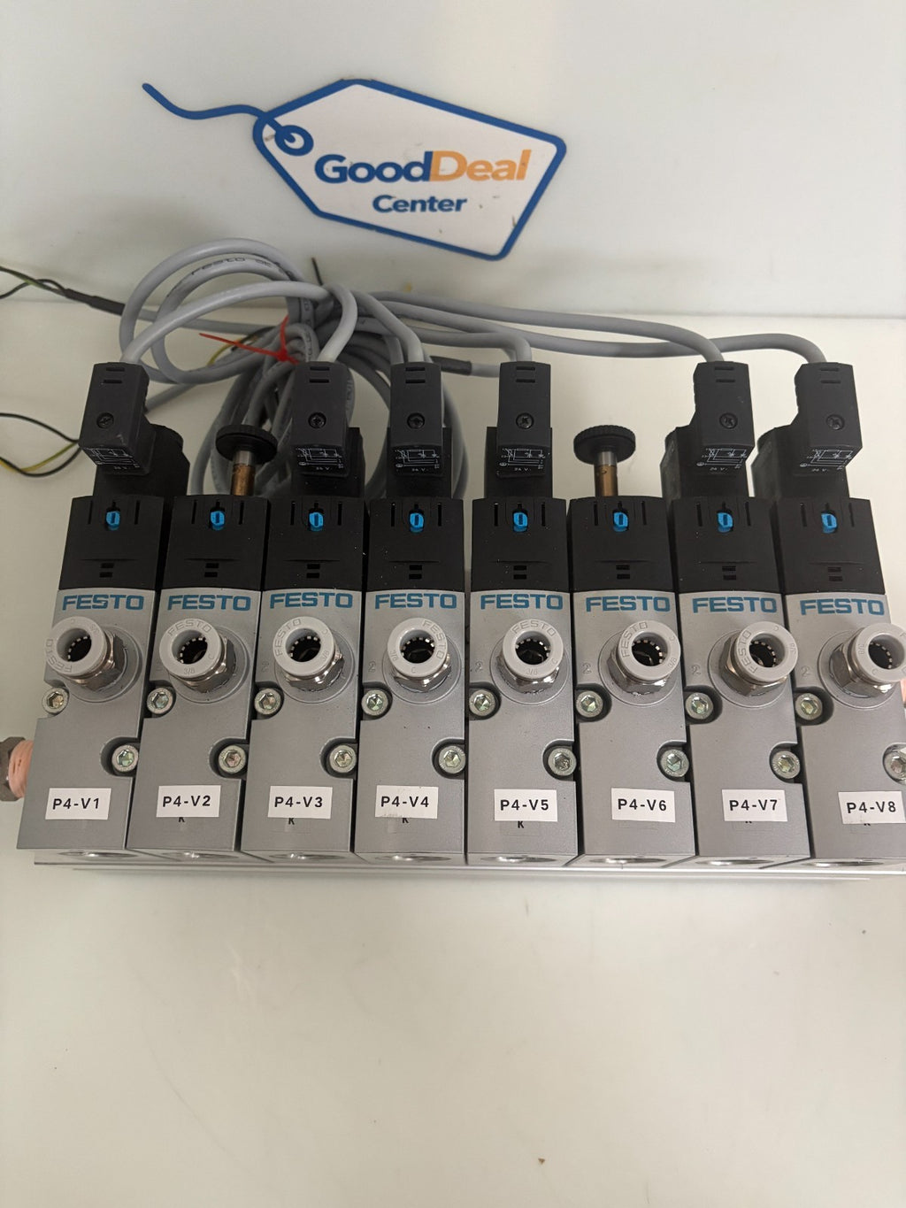 FESTO MANIFOLD BLOCK 8026401 VABM-B10-30E-G34-8-P3 W/6X SOLENOID 80308111