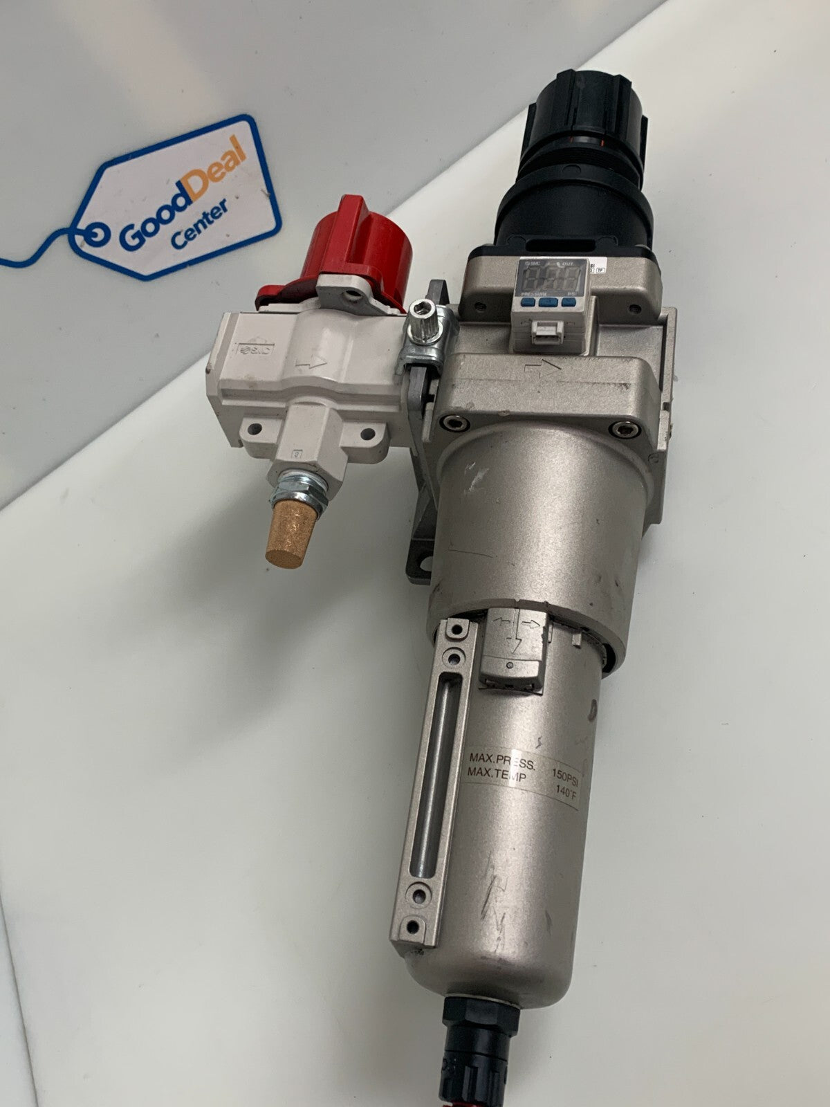 SMC AW60-N06-Z FILTER REGULATOR  W/SMC 1SE 35-N-25-P DIGITAL PRESSURE INDIC.2