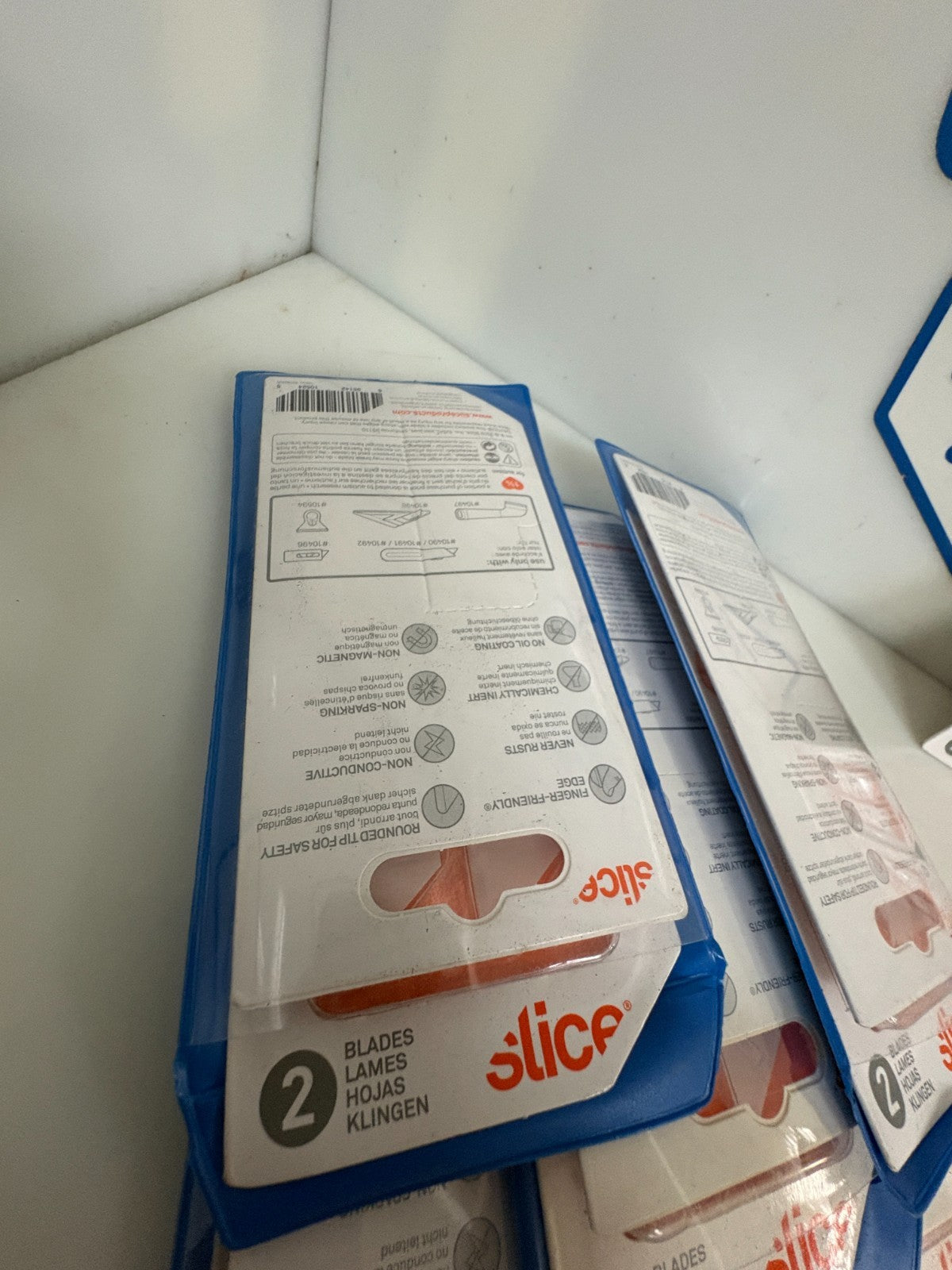 LOT OF 12 SLICE REPLACEMENT CERAMIC UTILIDY BLADES #10524 PACK 2 12X2