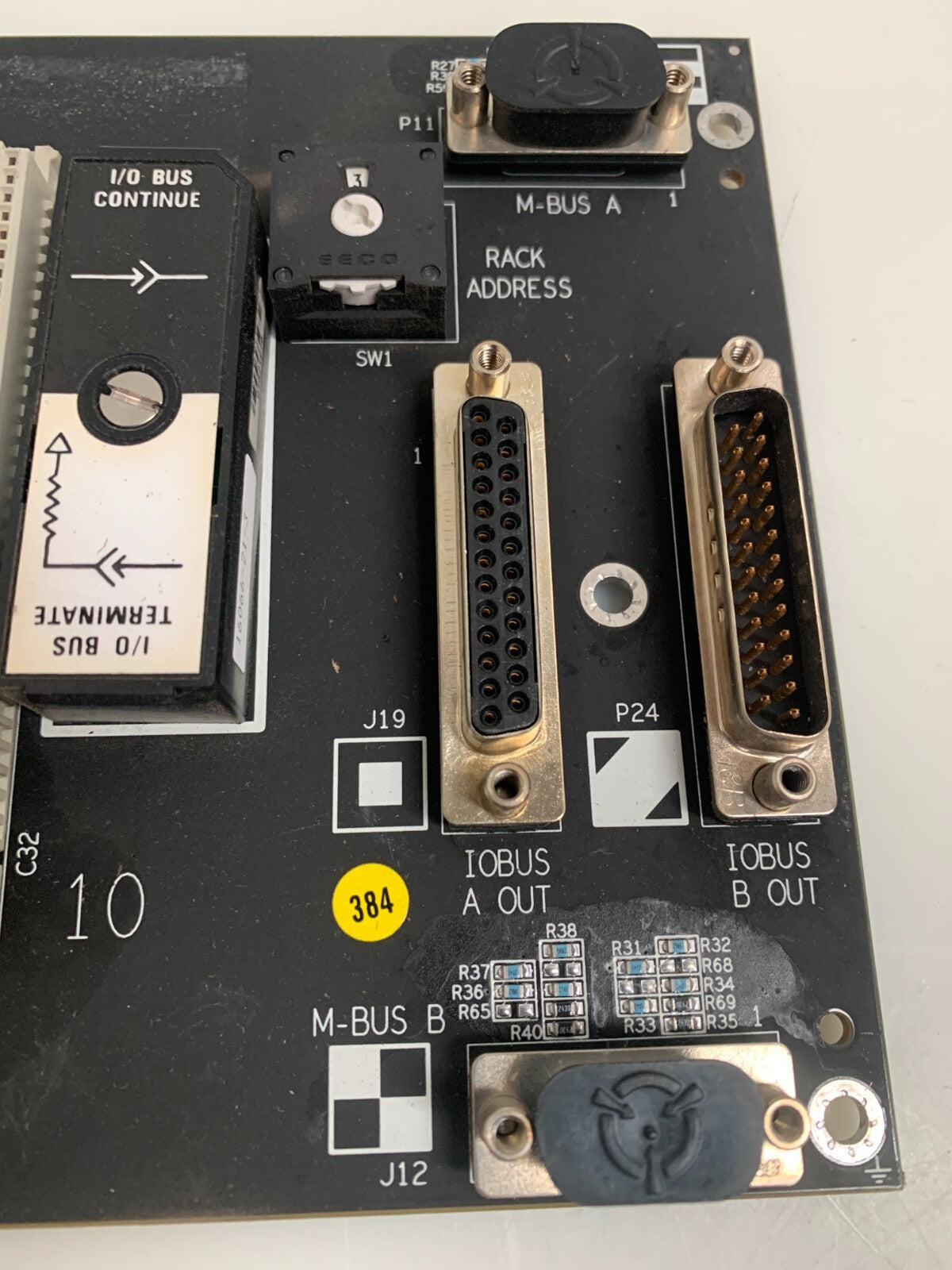 MOORE I/O CHASSIS RACK BACKPLANE 10 SLOT 16407-1-1