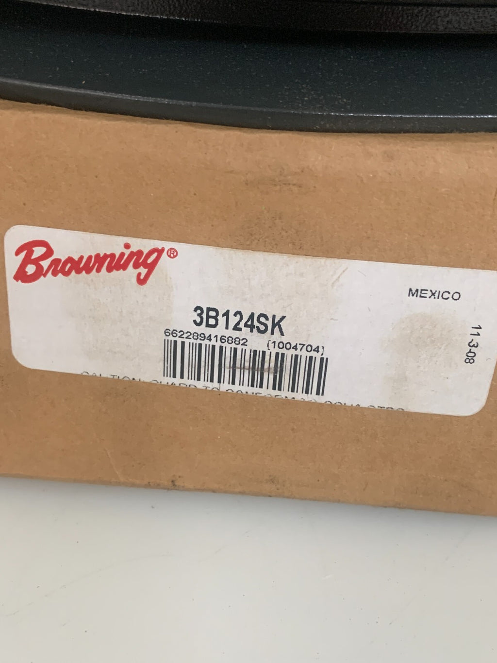 BROWNING V BELT SHEAVE PULLEY 3 GROOVE 3B124SK