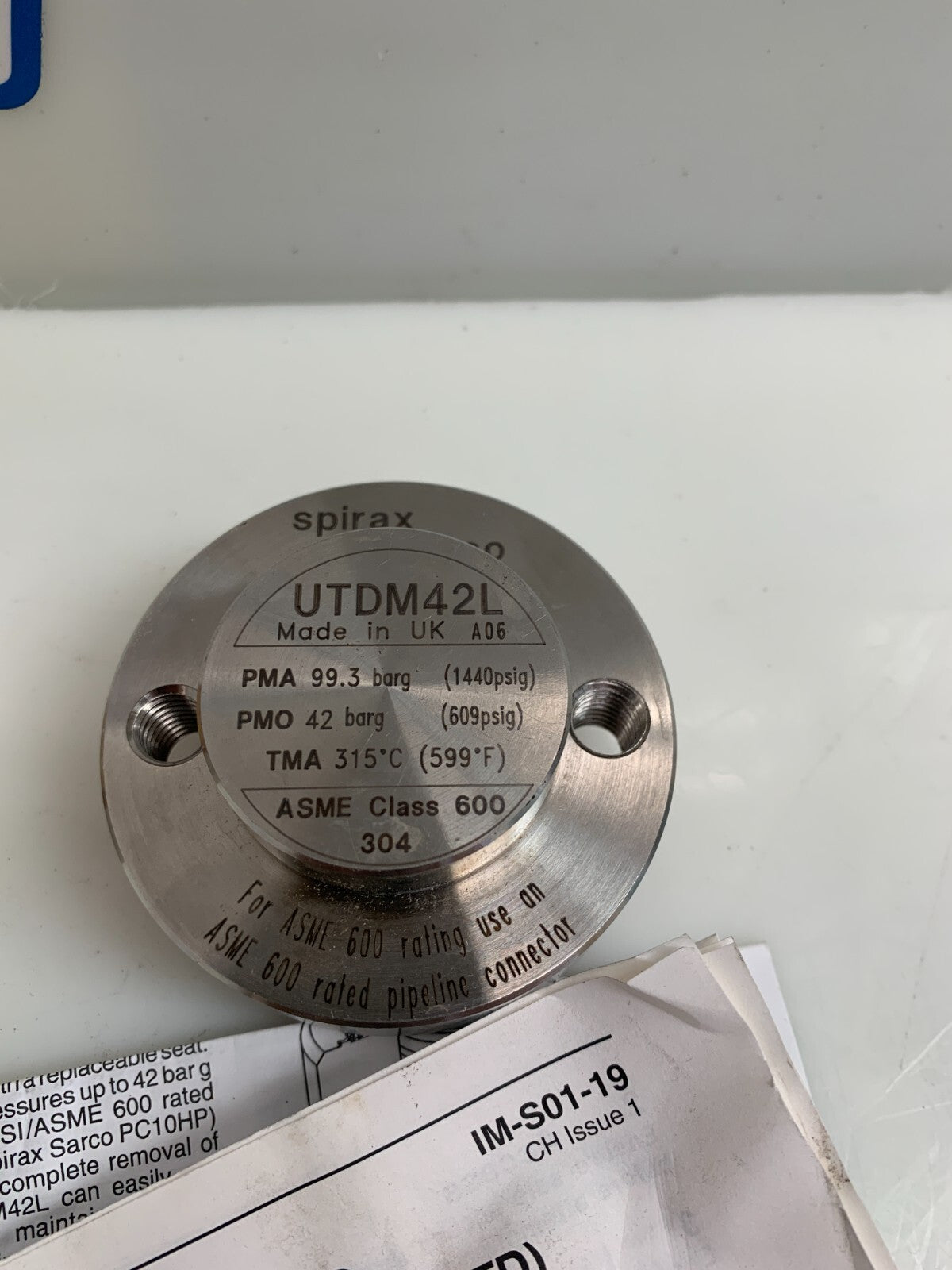 SPIRAX SARCO   UTD M42L   CAP NO  AHW
