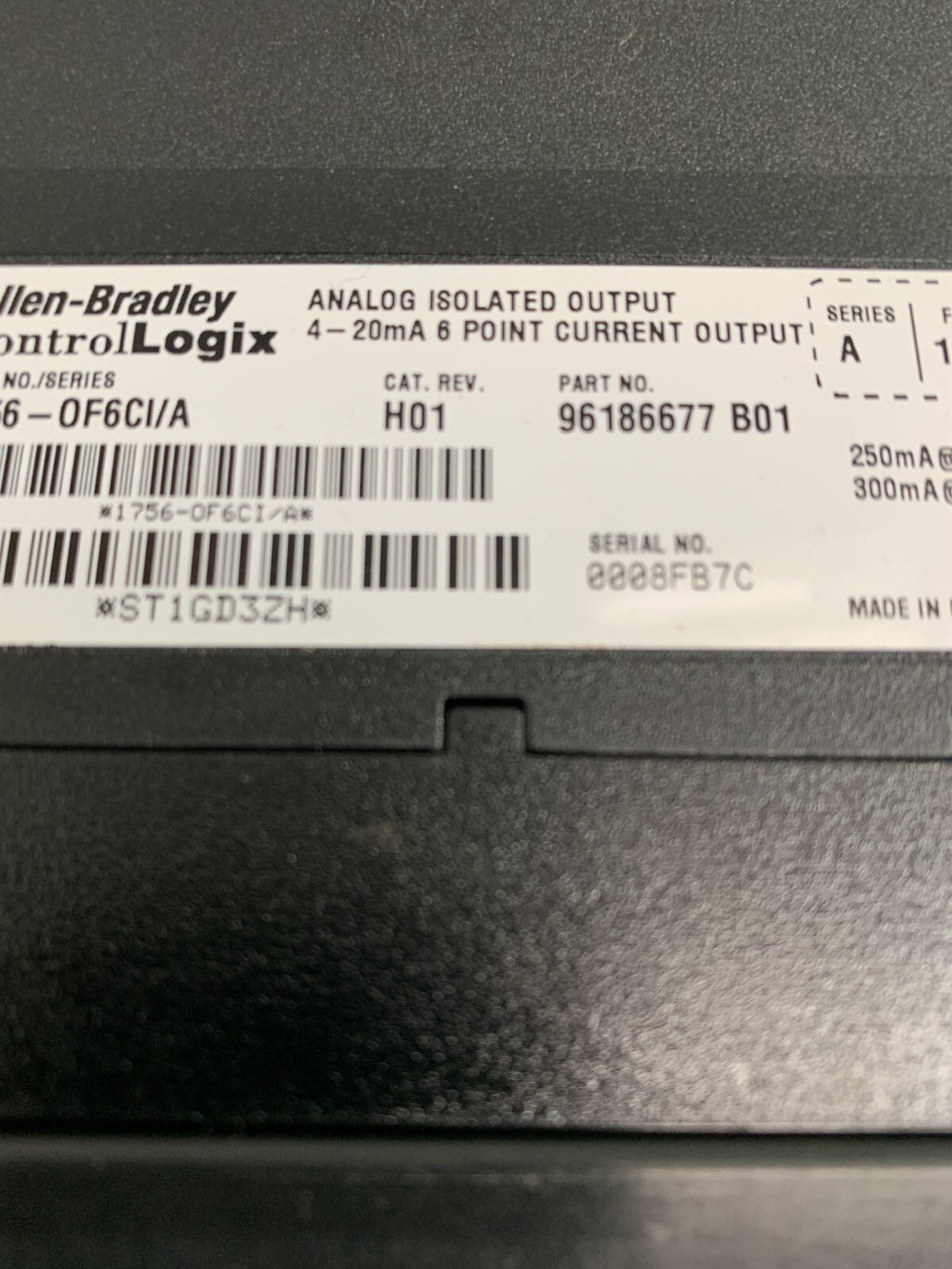ALLEN BRADLEY / Logix   1756-OF6CI/A  PLC Module  H013