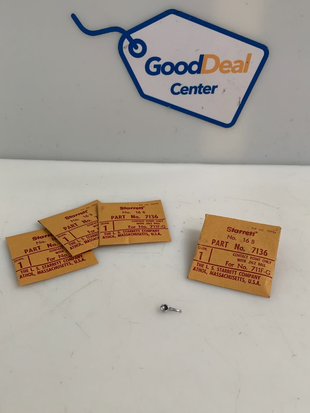 LOT OF 4 STARRETT CONTACT POINT 7136 #16B 711F-G