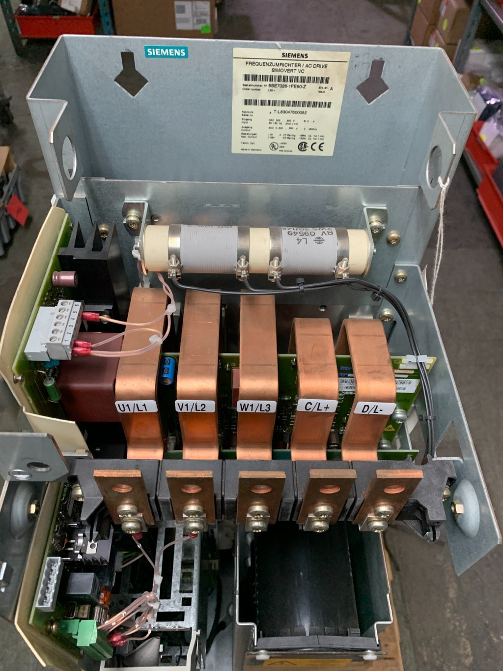 Siemens AC Drive Simovert VC 6SE7026-1FE60-Z Issue A VECTOR CONTROL CHASSIS UNIT
