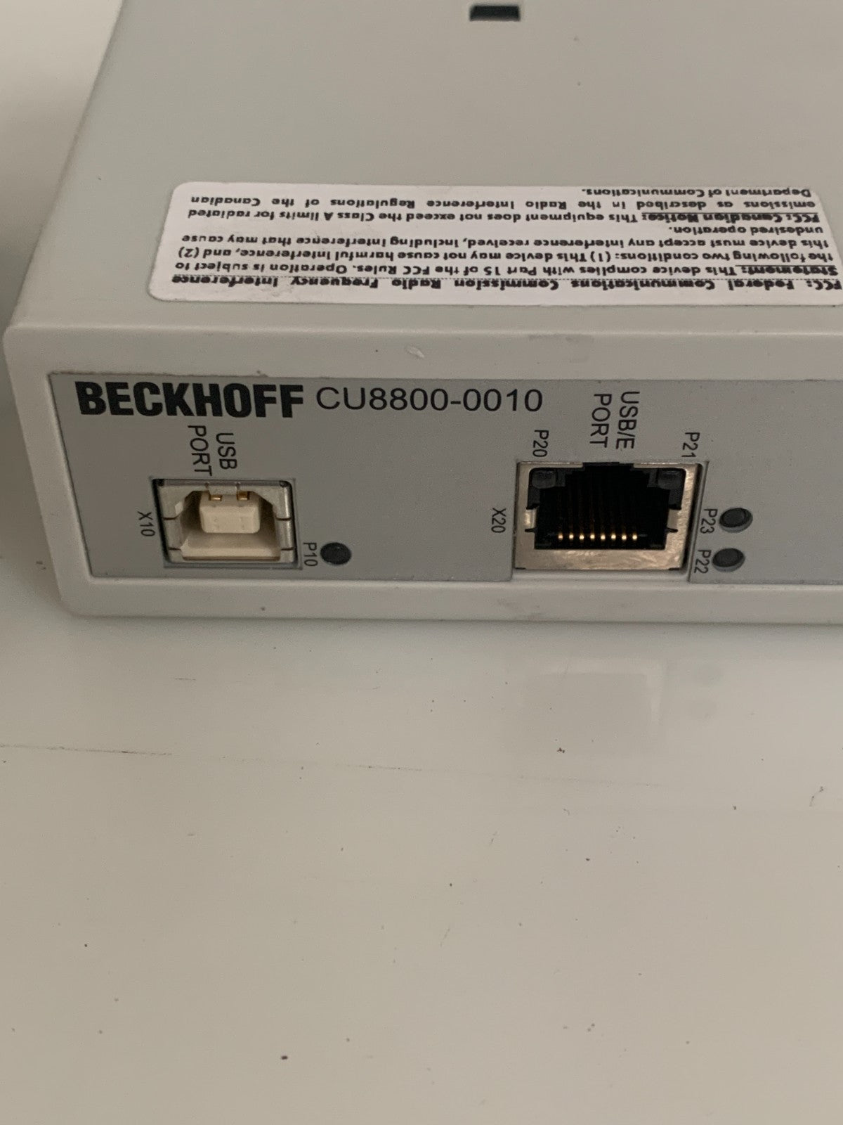 BECKHOFF EXTENDER TRANSMITTER USB-E TX CU8800-0010
