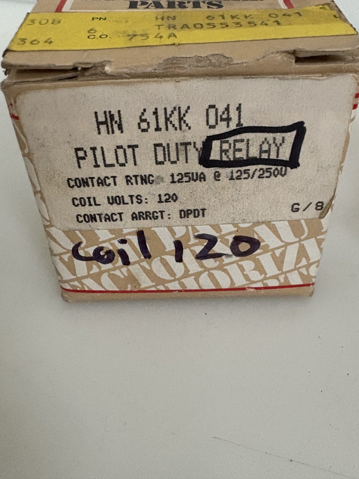 CARRIER PILOT DUTY RELAY HN 61 KK 0413