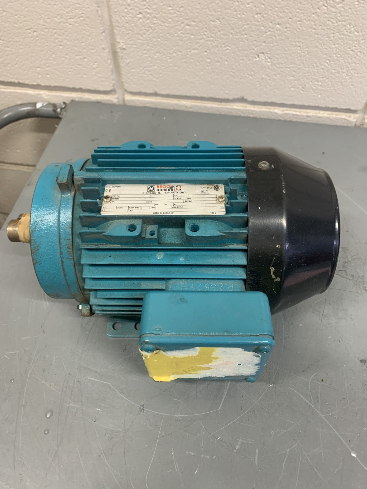 BROOK HANSEN 2 HP AC MOTOR 1924207W-020