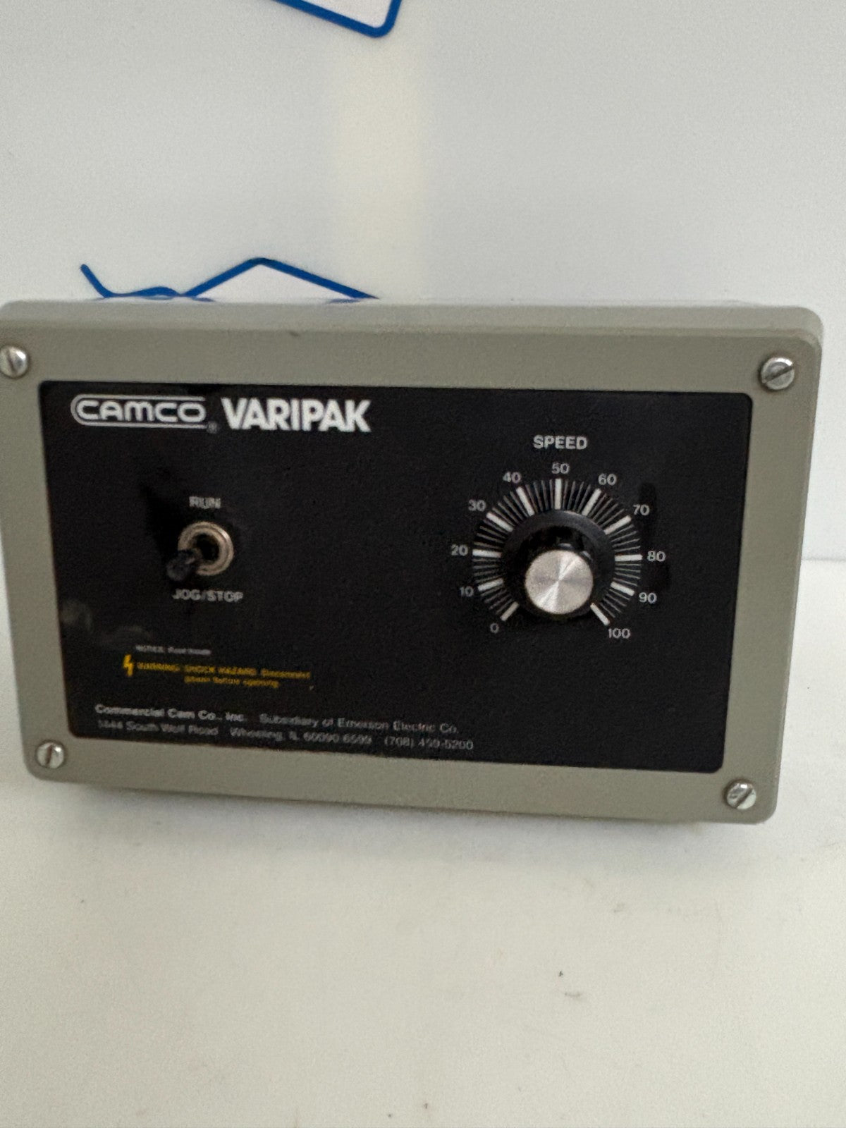 CAMCO VARIPAK DC MOTOR VARIABLE SPEED CONTROLLER