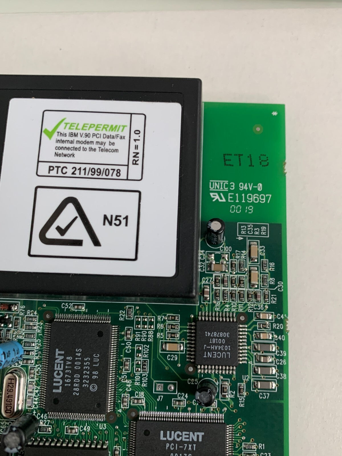 1BM DATA FAX MODEM 33L 4582