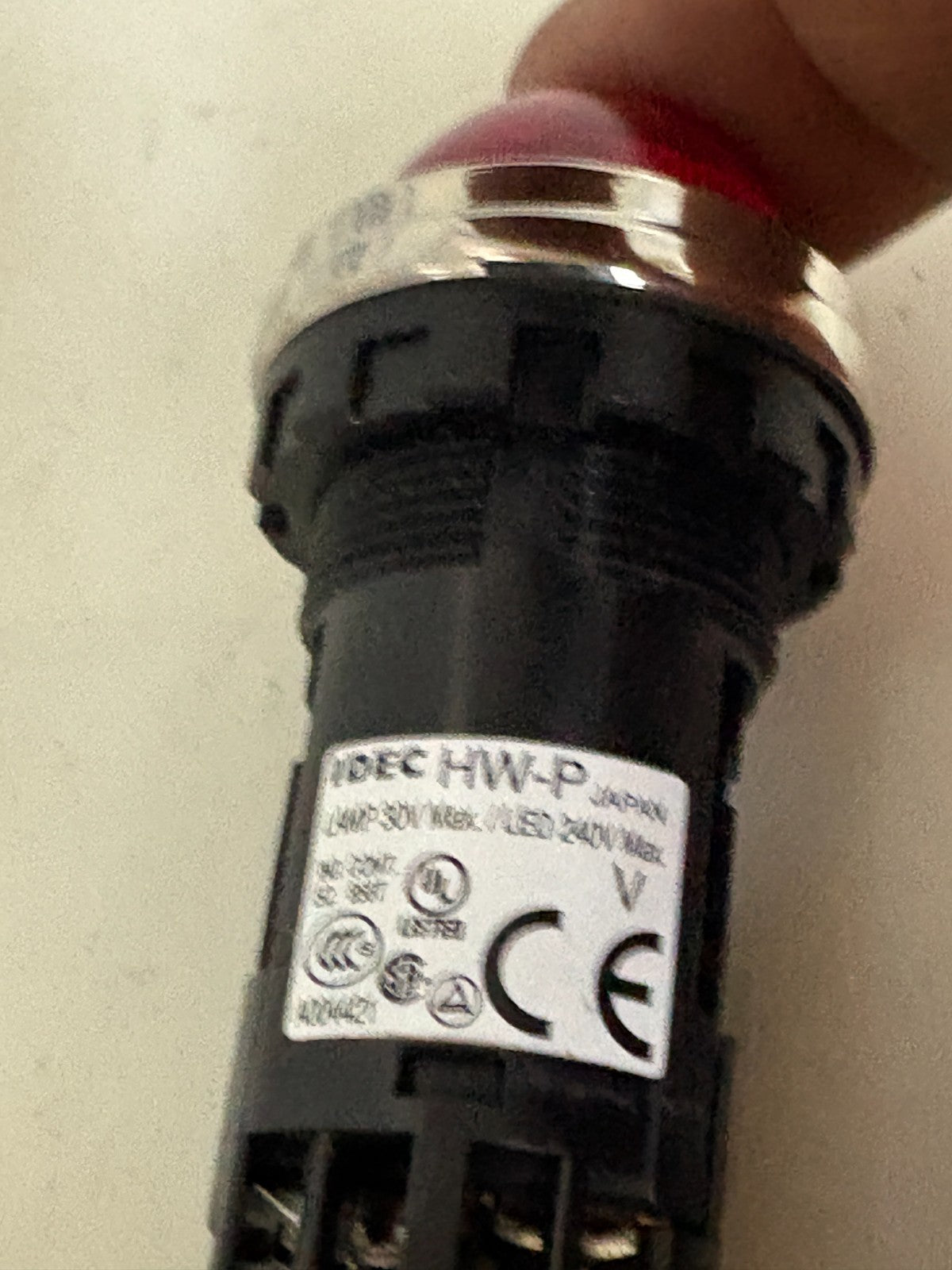 IDEC PILOT LIGHT GREEN HW4P-2FQD-R-120V