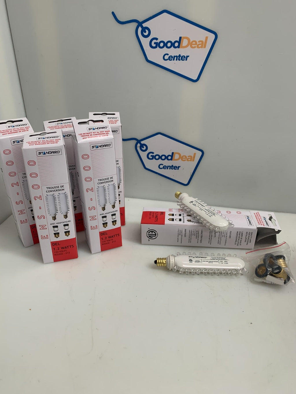 Lot of 12 Standard ENS-200 LED Exit Bulb 1.2W 120V 60Hz 0.03A