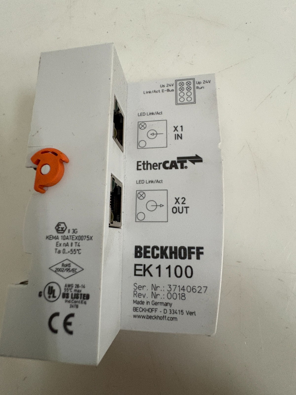 BECKHOFF ETHERCAT EK11002