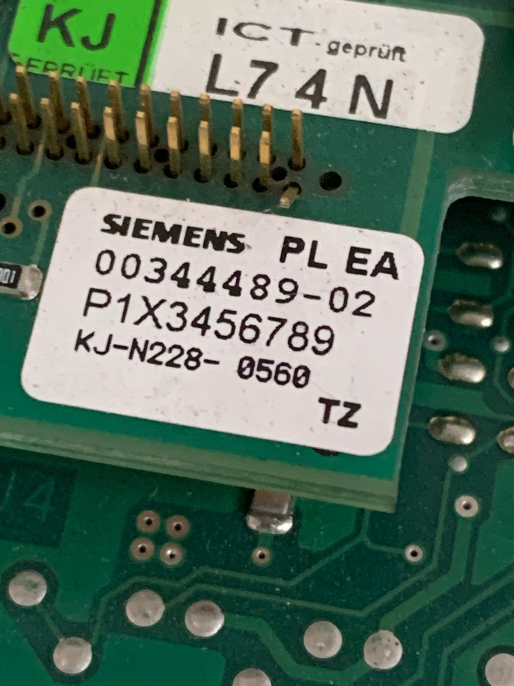 SIEMENS CONTROL BOARD BASE 00354430-01