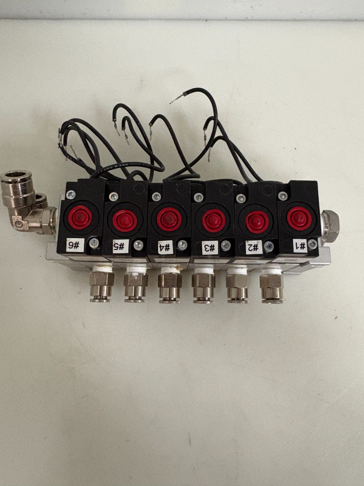 LOT OF 6 HUMPHREY SOLENOID VALVE BLOCK S310 120V1