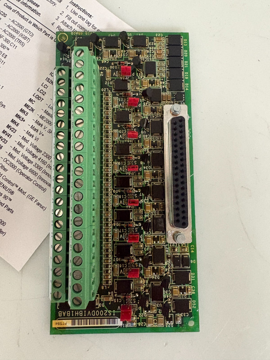 GE FANUC VIBATION INPUT BOARD IS200DVIBH1BAB1