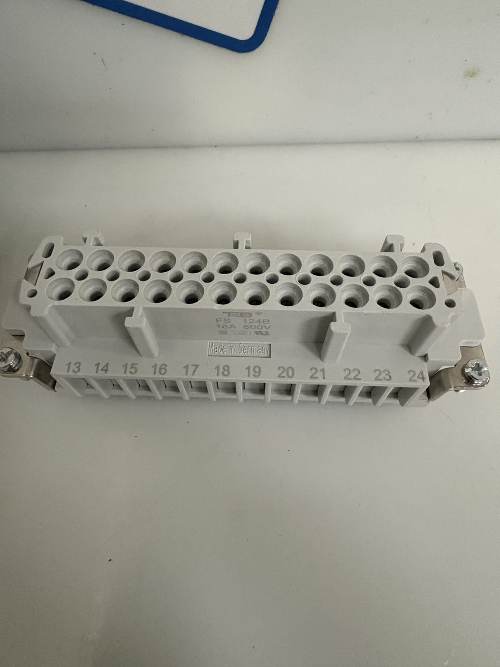 LOT OF 2 T&B H DUTY CONNECTOR #FS 124B 16A 600V