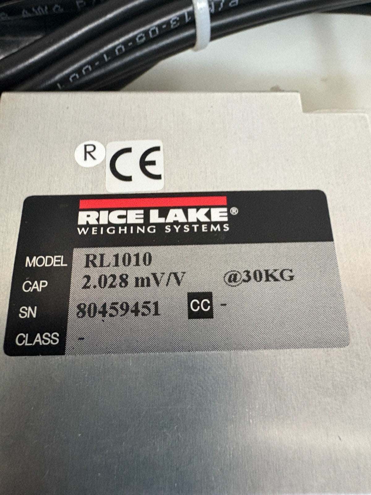 RICE LAKE 30KG LOAD CELL MODEL RL1010 #17533