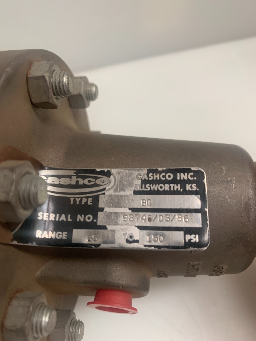 CASHCO  Pressure Reducing Regulator   Model BQ  150 PSI