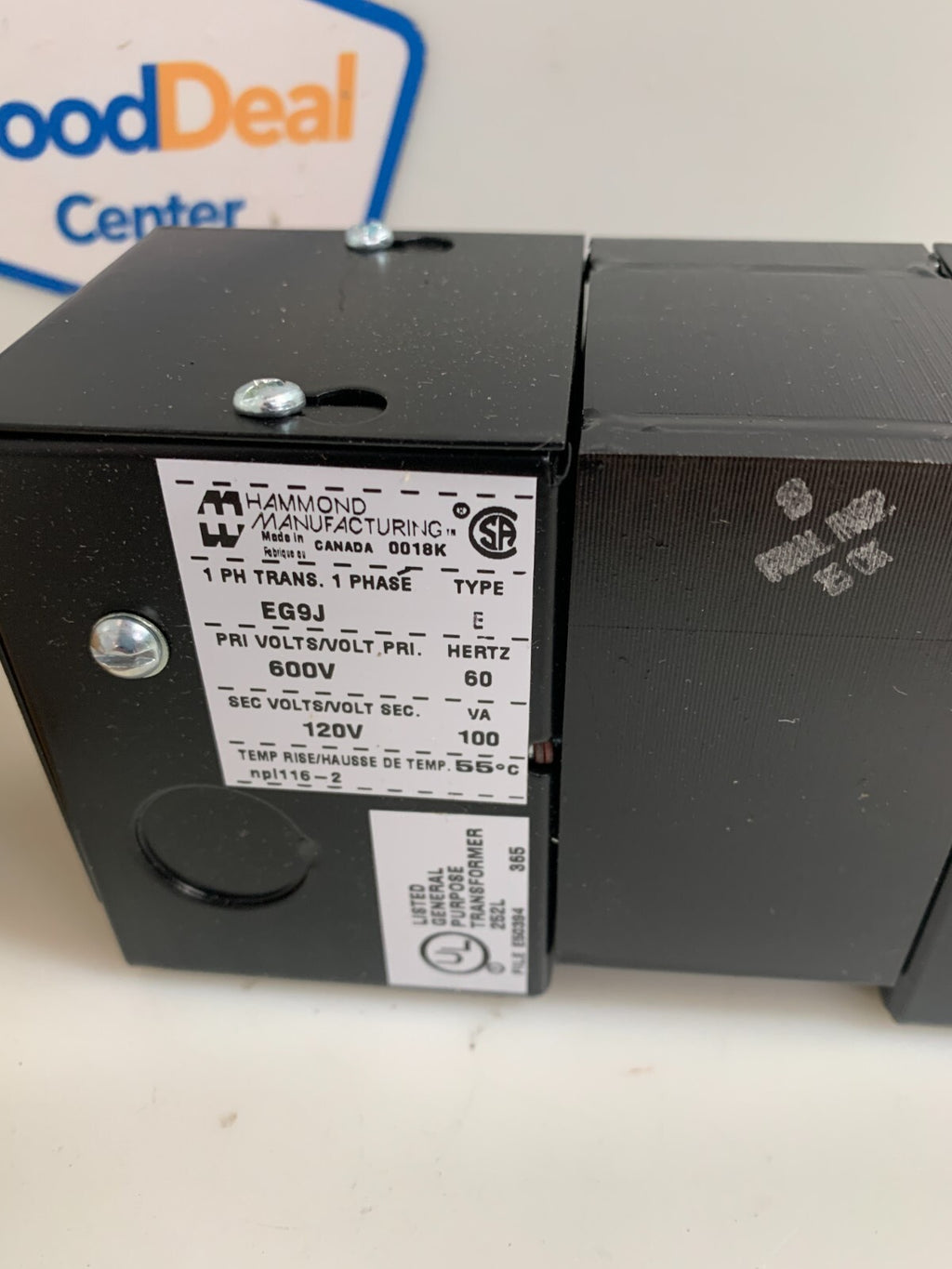 HAMMOND 100 VA TRANSFORMER #EG9J