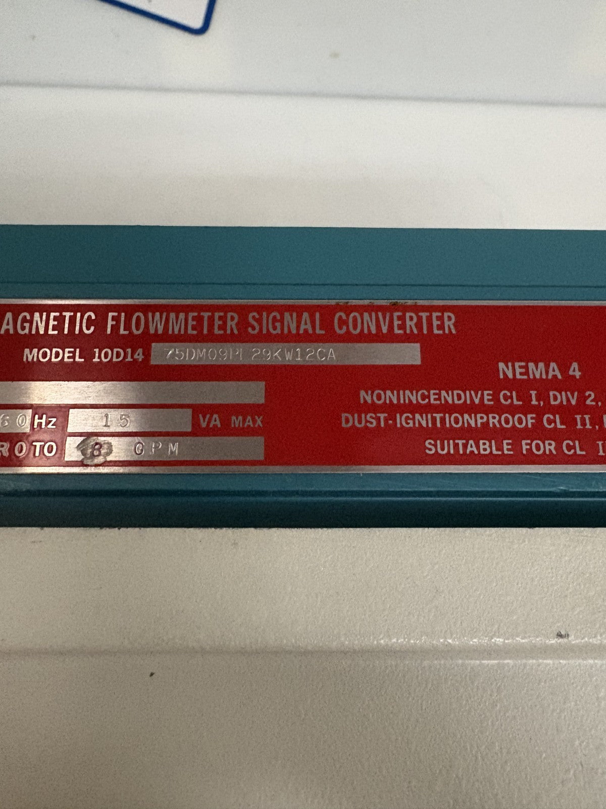 FISHER & PORTER MAGMETER TRANSMITTER SIGNAL FLOW CONVERTER #50SF2-21B11-2X