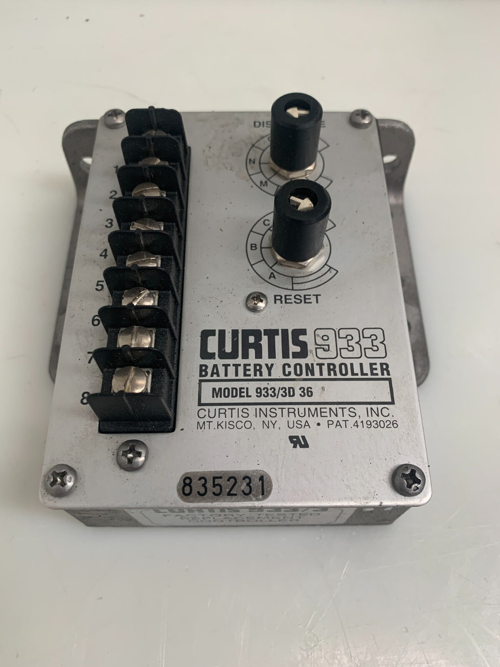 CURTIS INSTRUMENTS 933 Battery Controller 933/3D36 9333D36