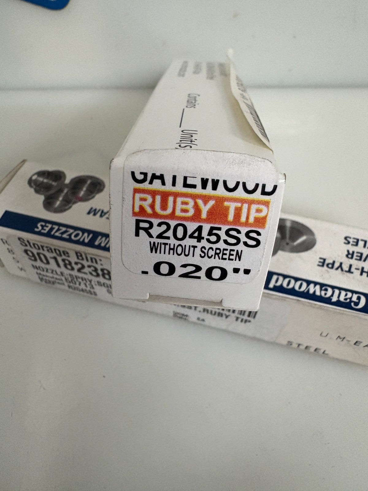 LOT OF 8 GATEWOOD RUBY TIP SPRAY NOZZLE R2045SS 0.20 WITHOUT SCREEN