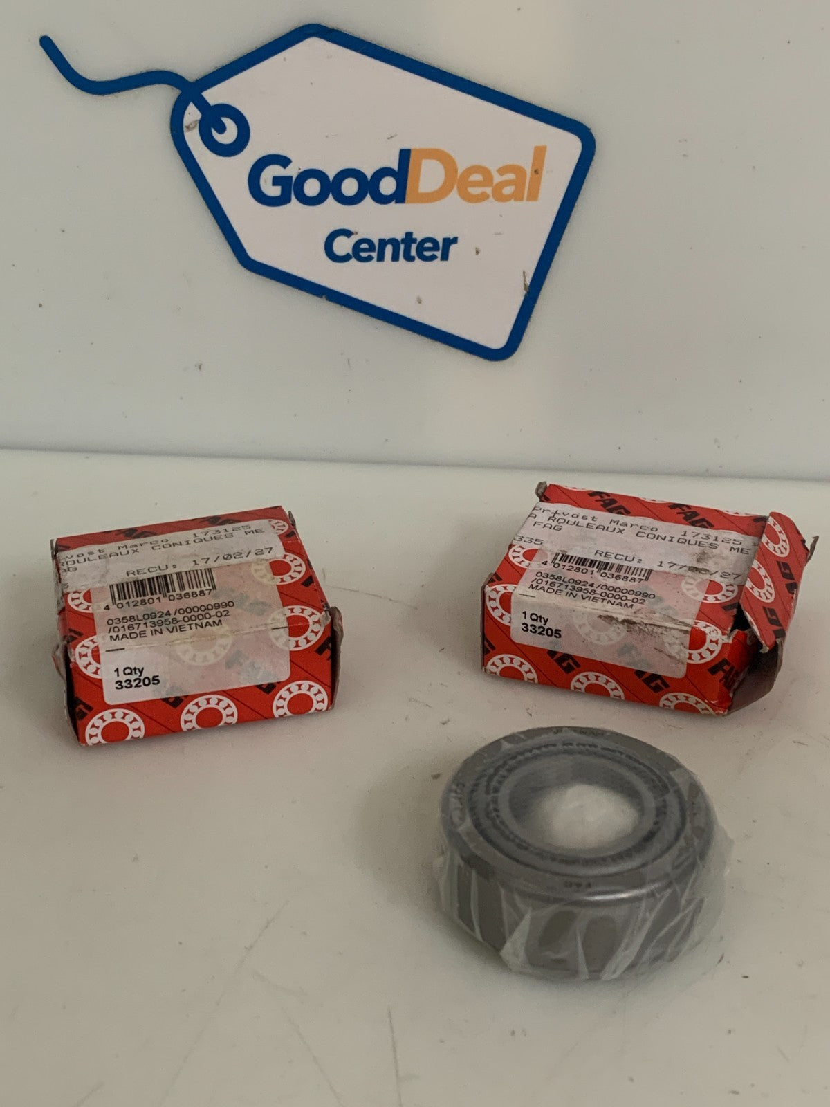 LOT OF 2  FAG TAPERED ROLLER BEARING #33205