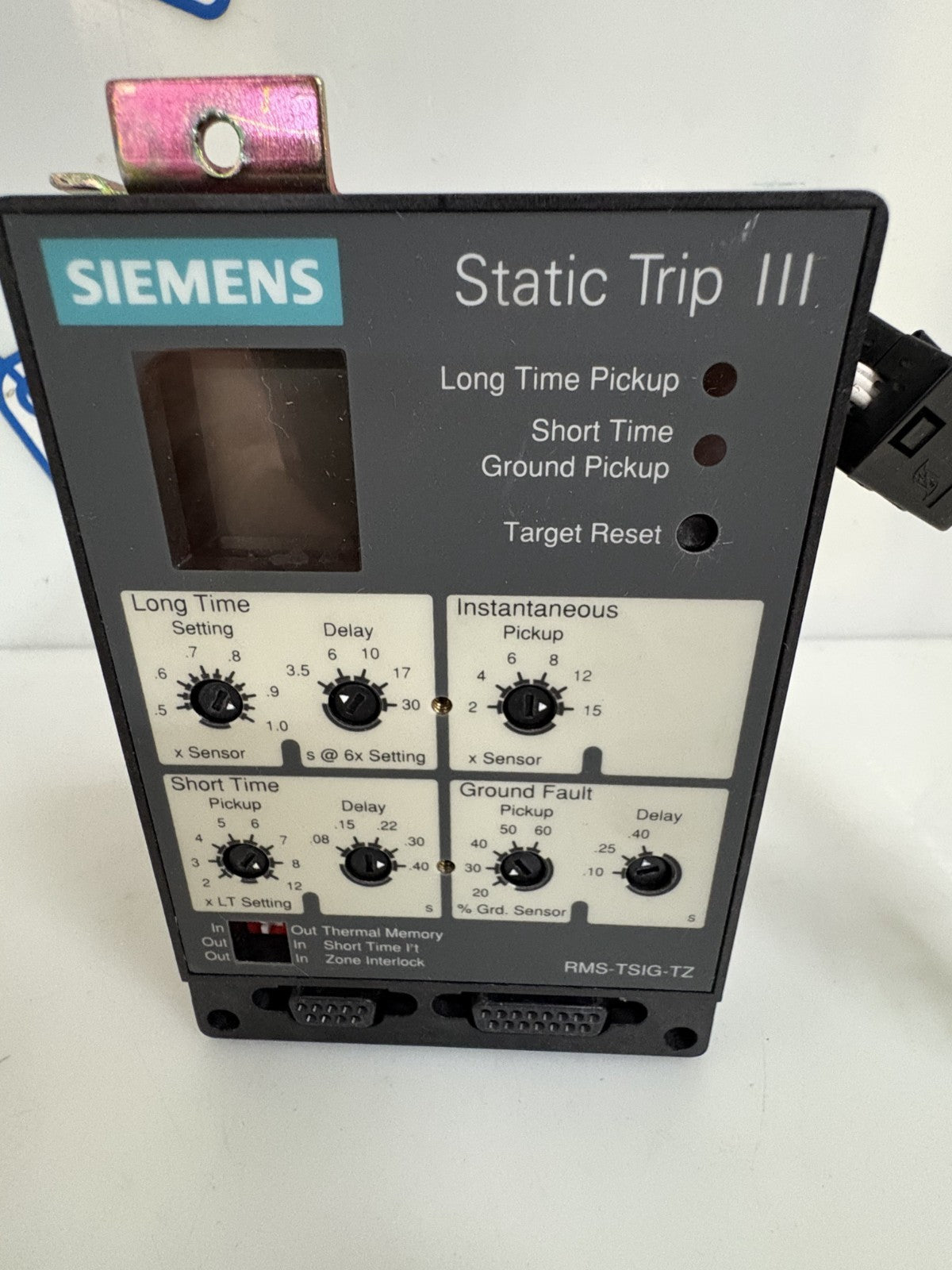 SIEMENS STATIC TRIP III RMS-TSIG-TZ
