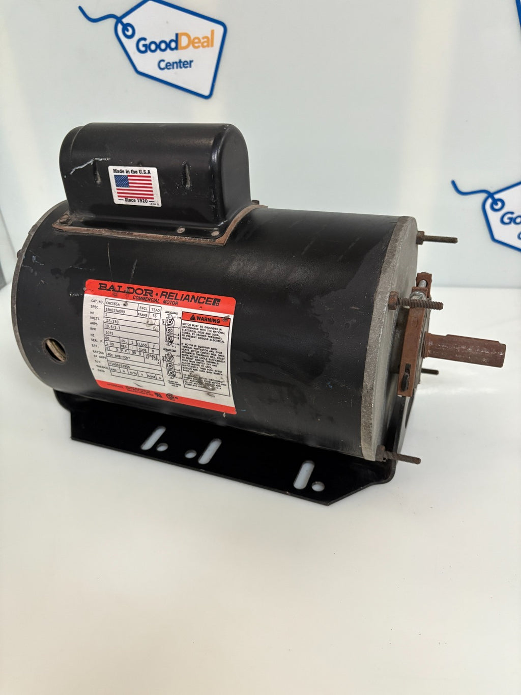 BALDOR RELIANCER COMMERCIAL MOTOR CHC565A 1HP 19K013WO99