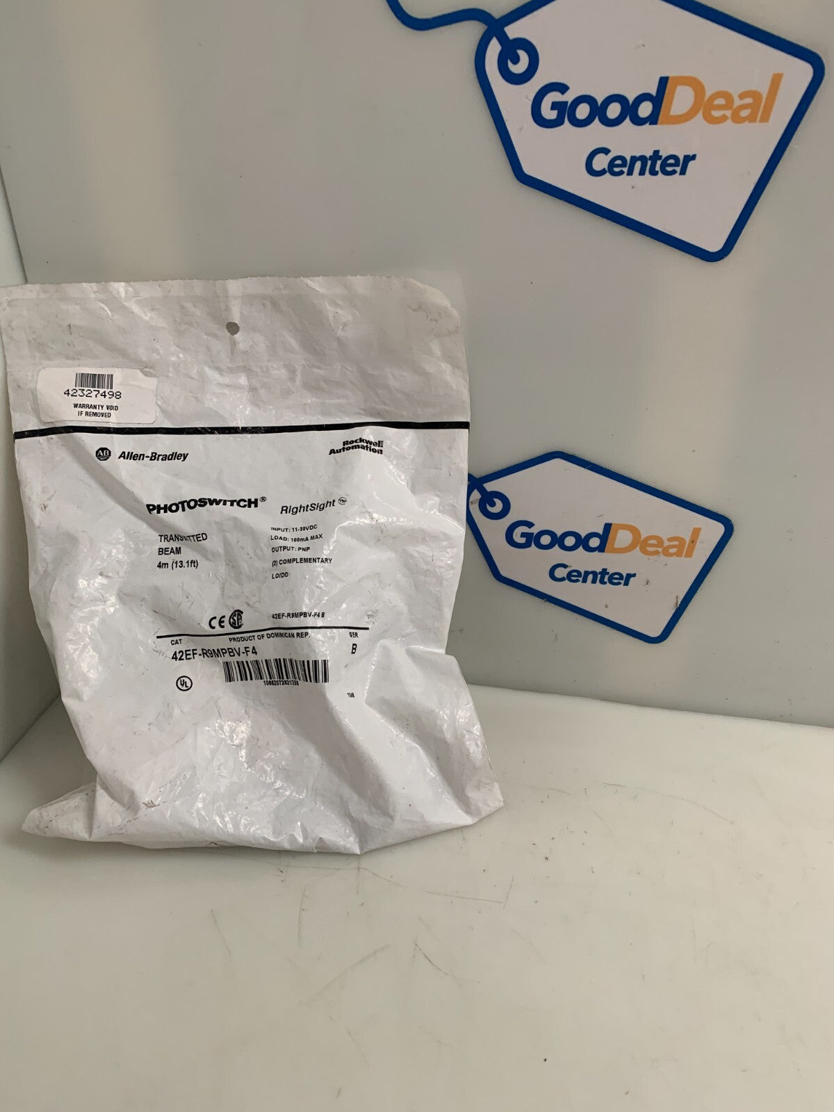 ALLEN BRADLEY PHOTOSWITCH TRANSMITTED BEAM 42EF-R9MPBV-FUB