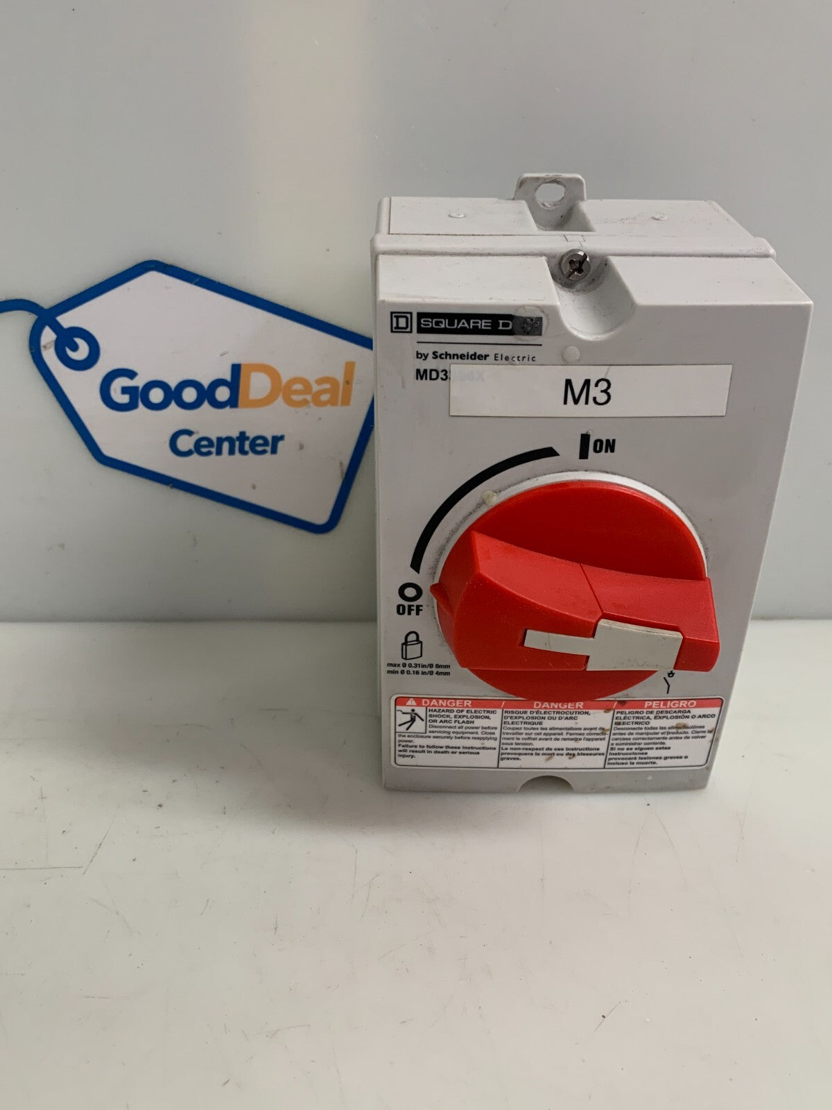 SQUARE D MD3304X MANUAL MOTOR CONTROLLER MD3304X0