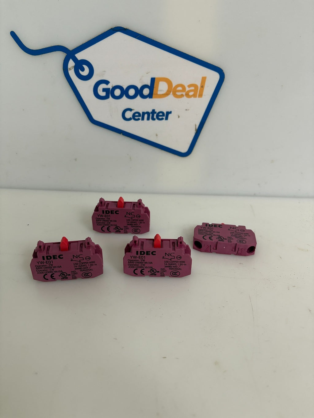 LOT OF 4 IDEC CONTACT MODULE YW-E010