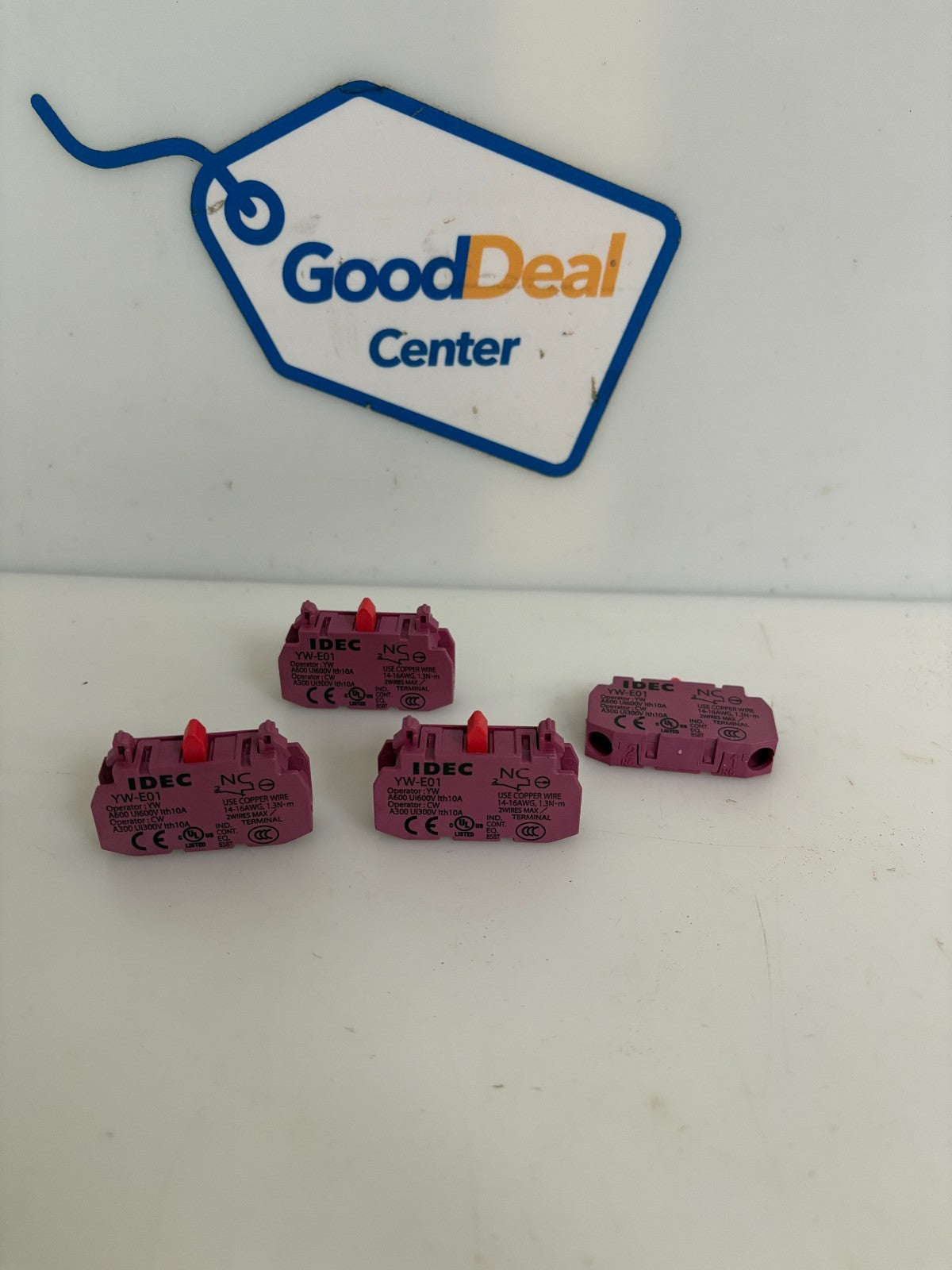 LOT OF 4 IDEC CONTACT MODULE YW-E010