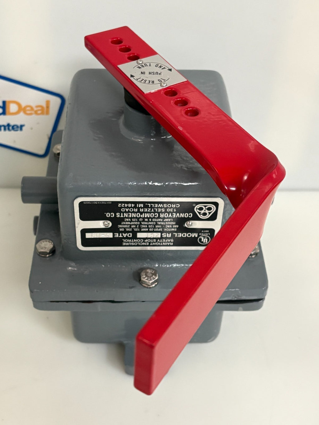CONVEYOR COMPONENTS CO RAINTIGHT ENCLOSURE SAFETY STOP CONTROL RS 2CI1