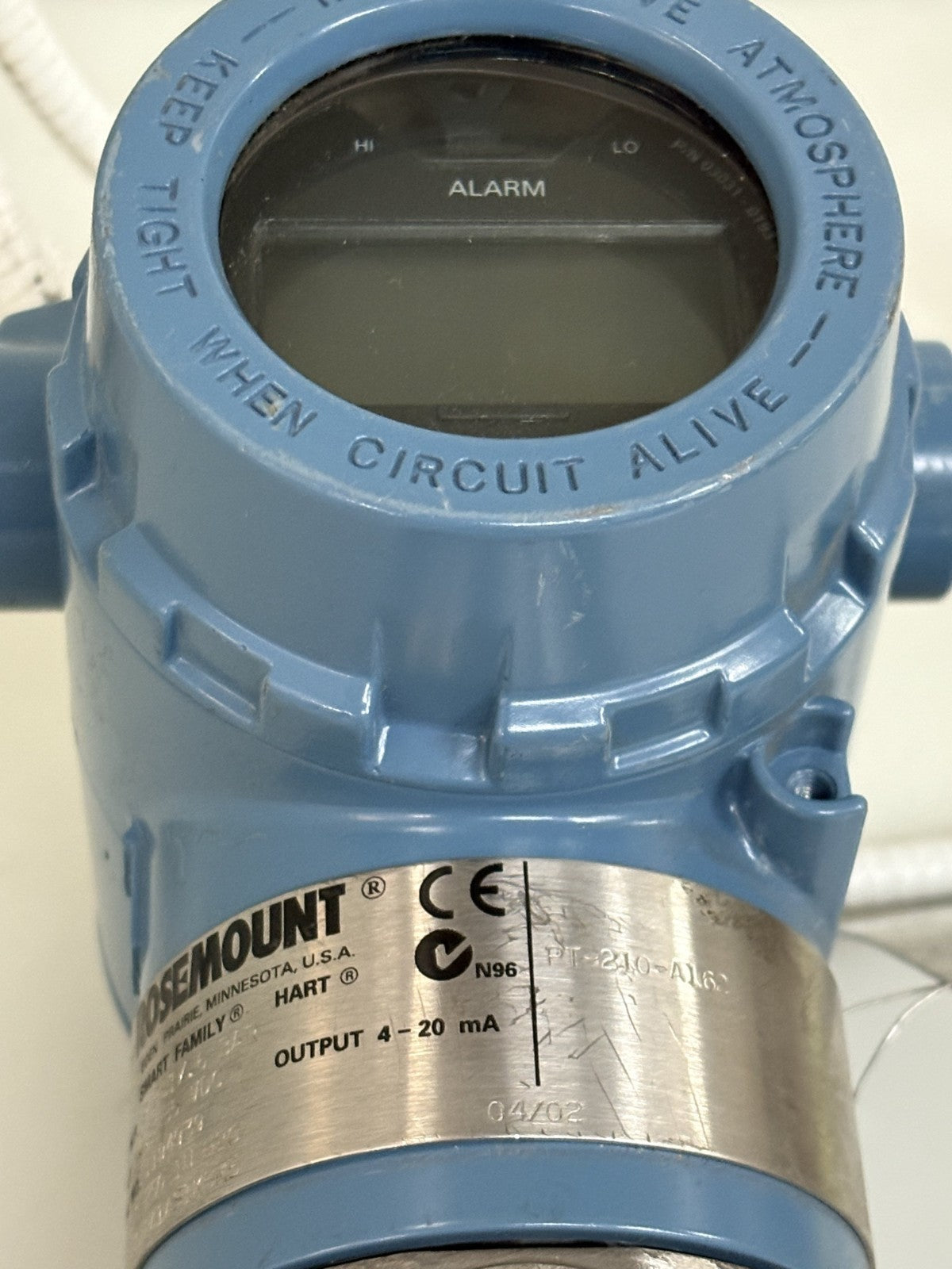 ROSEMOUNT SMART FAMILY PRESSURE TRANSMITTER 3051 CG2A22A1A51K5M5 W/MODULE5