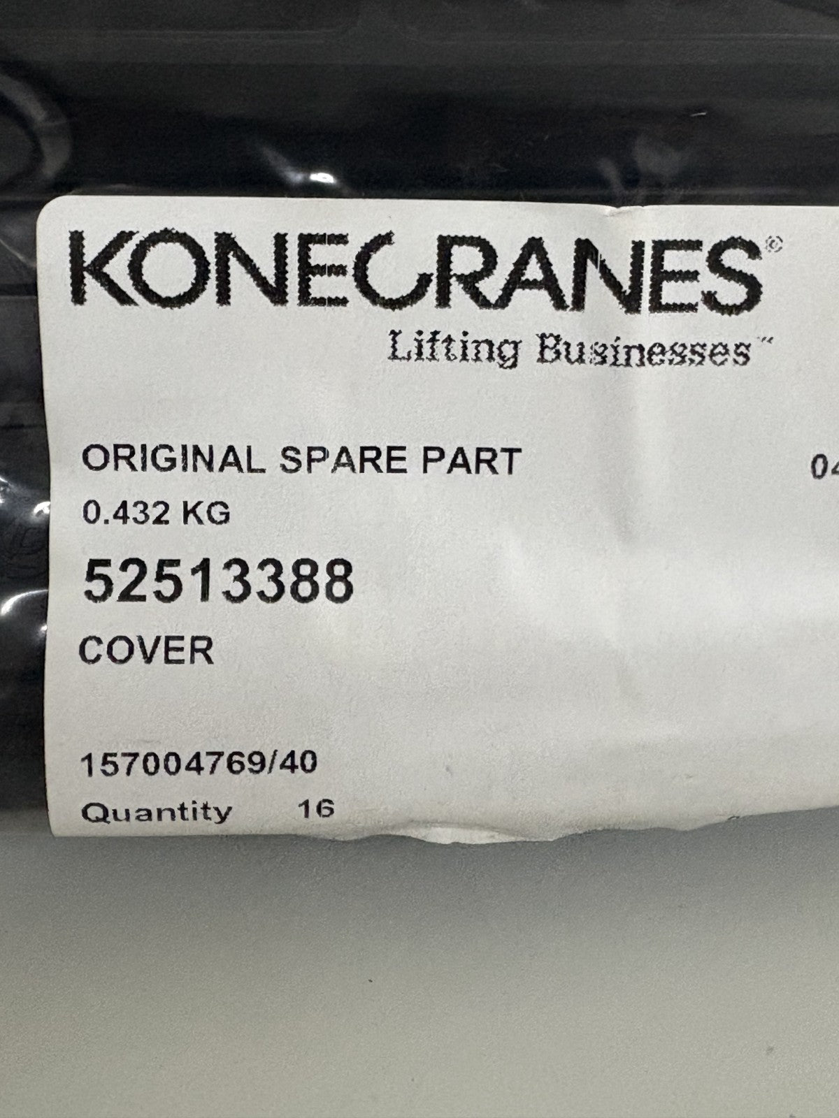 LOT OF 16 KONECRANES COVER 52513388