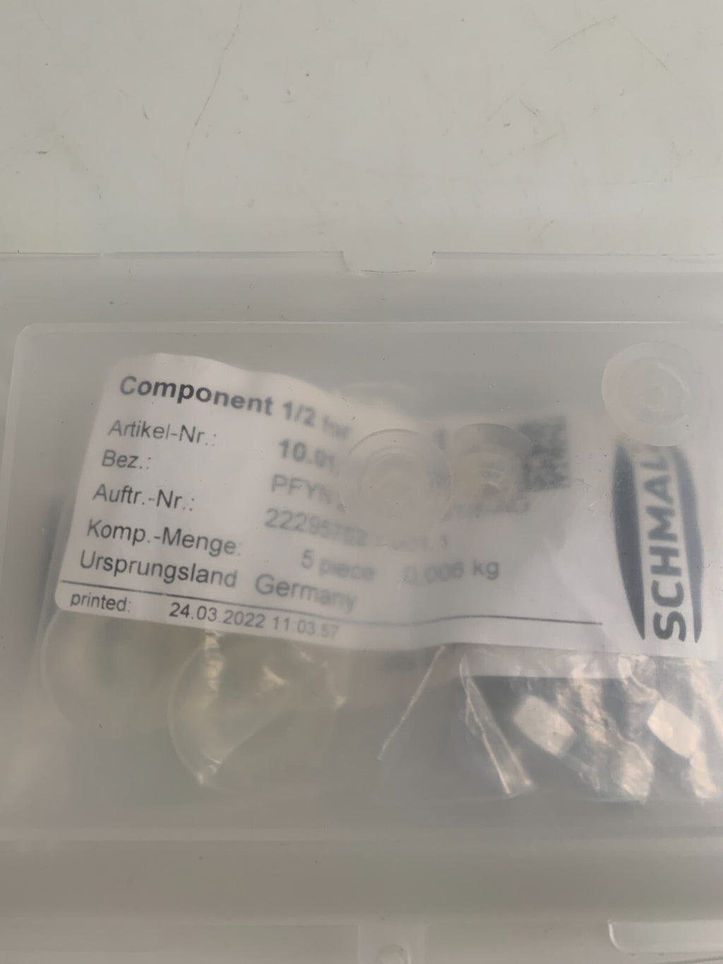 LOT OF 5 SCHMALZ SUCTION CUP  W/HOLDER 10.01.01.OO1563
