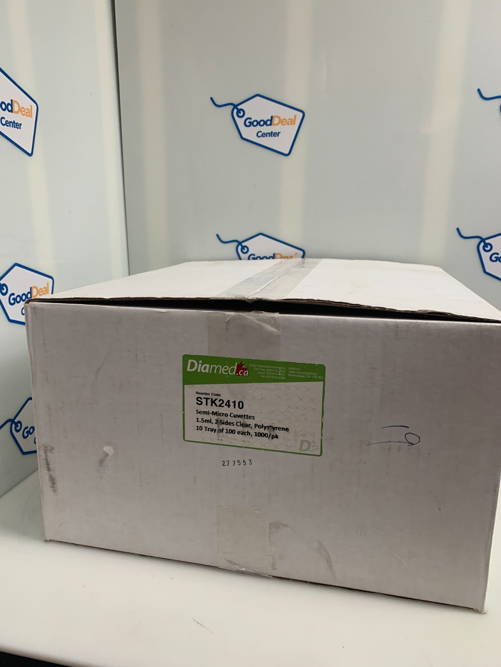 Diamed.ca STK2410 1.5ml 2 sides Clear Semi Micro Cuvettes 10x100/pk0
