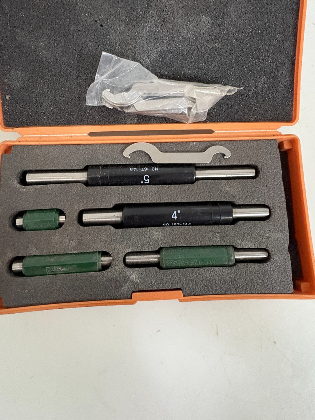 MITUTOYO MICROMETER 1" TO 5" SET 167-912