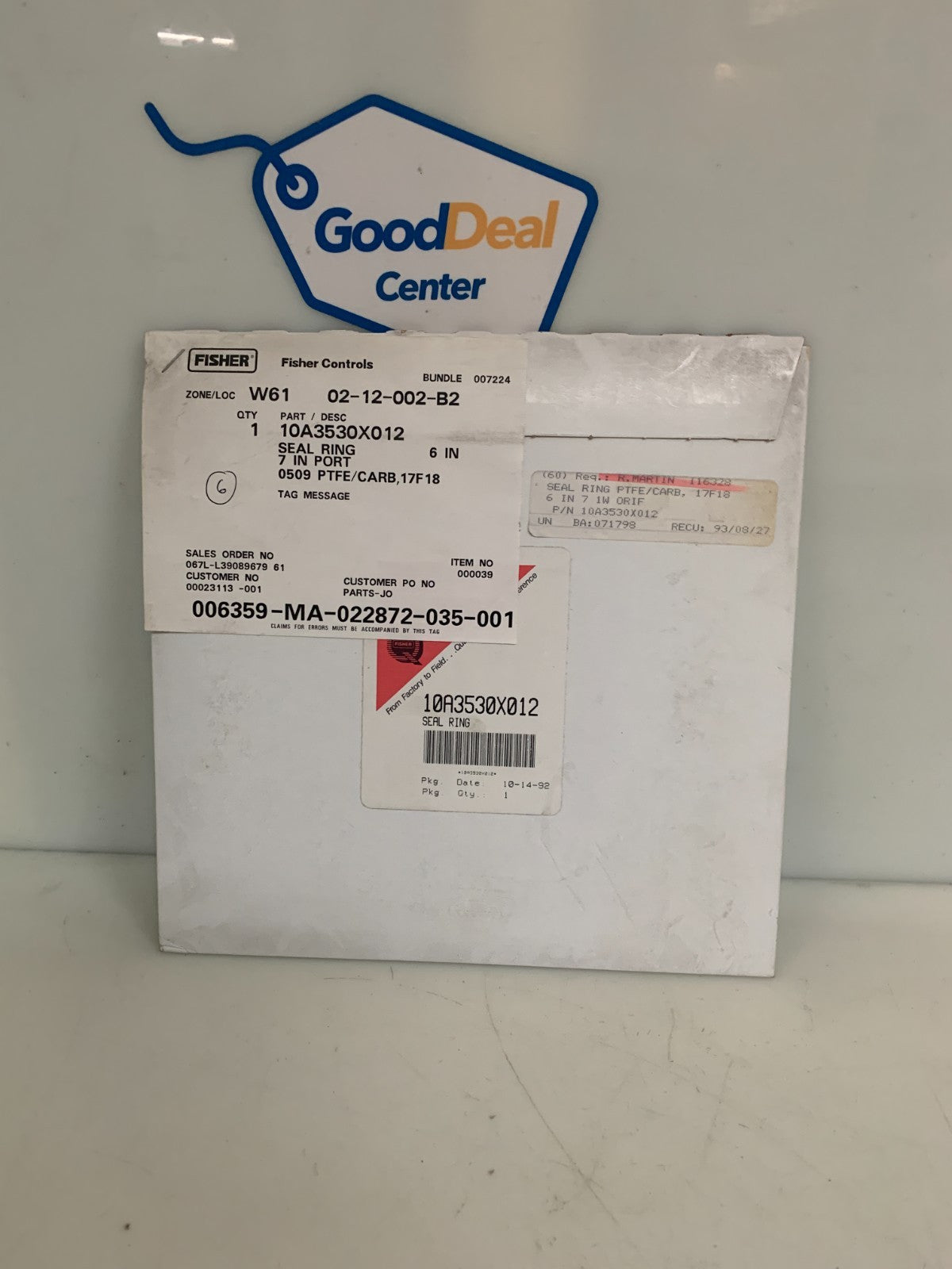 FISHER CONTROLS SEAL RING #10A353OX012