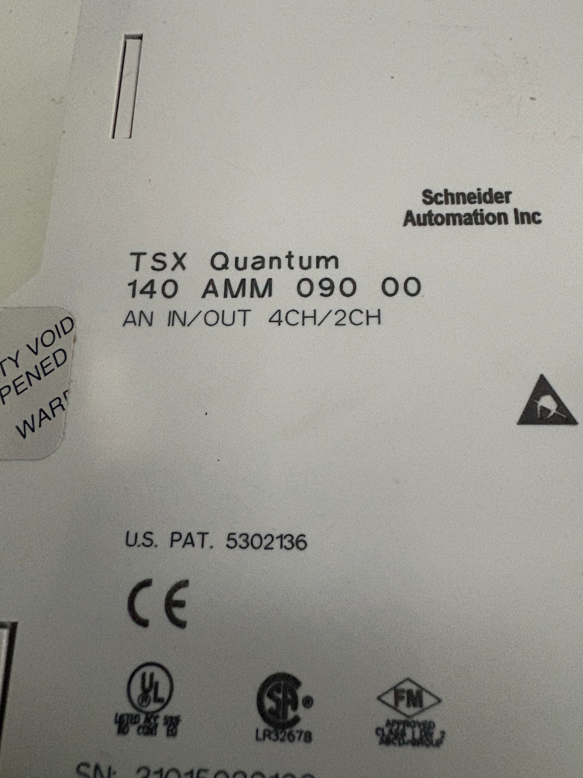 SCHNEIDER TSX QUANTUM ANALOG I/O 4CH/2CH 140 AMM 090 003
