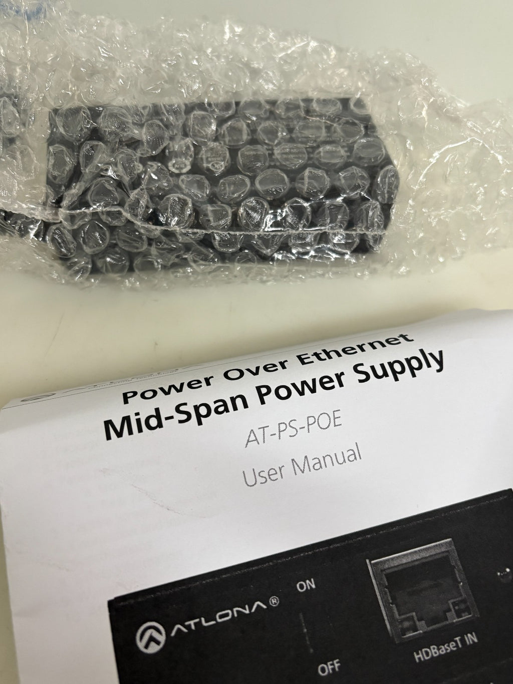 ATLONA POWER OVER ETHERNET MID-SPAN POWER SUPPLY AT-PS-POE