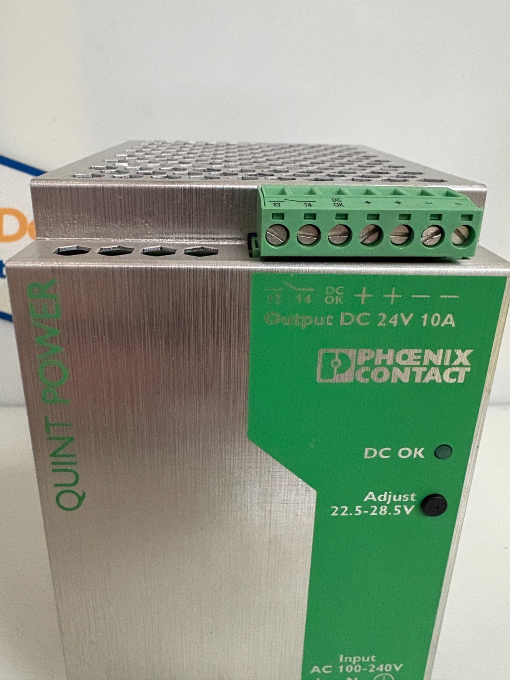 PHOENIX CONTACT POWER SUPPLY QUINT-PS-100-240AC/24DC/10 #29386041