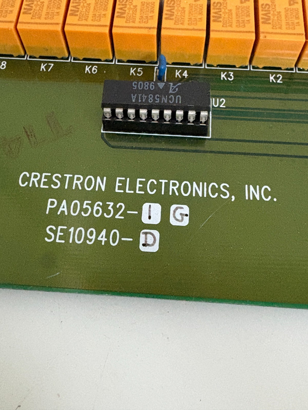 CRESTRON ELECTRONICAL CONTROL BOARD PA05632-I-G SE10940-D3